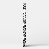 Tribal Navajo:白黒幾何学的。 Case-Mate iPhoneケース (裏面 / 左)