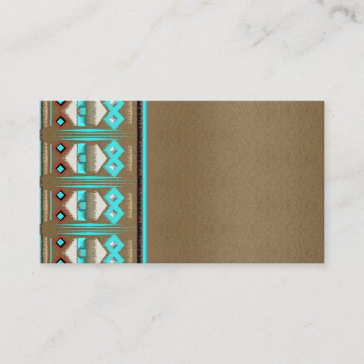 Tribal New Mexico羽毛ビジネスカード 名刺 (正面)