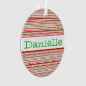 Tribal pattern personalized ornament オーナメント (正面)