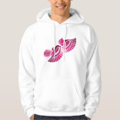 Tribal Pink Bird Stylized Magenta Phoenix パーカ (正面)