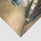 Tribal Pottery & Feather Staff Decoupage 薄葉紙 (詳細)