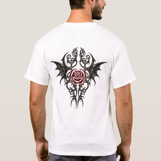 Tribal Rose Emblem Tシャツ (裏面)