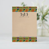 Tribal Safariパーティー招待状/RSVPカスタマイズ可能カード 出欠カード (スタンド正面)