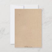 Tribal Safariパーティー招待状/RSVPカスタマイズ可能カード 出欠カード (裏面)