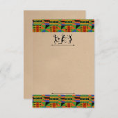 Tribal Safariパーティー招待状/RSVPカスタマイズ可能カード 出欠カード (正面/裏面)