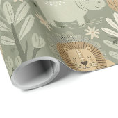 Tribal Safari Jungle ID1260 ラッピングペーパー (ロールコーナー)