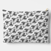 Tribal Scorpion Pattern Modern Personalised アクセサリーポーチ (裏面)