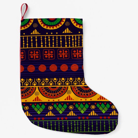 Tribal seamless pattern.  スモールクリスマスストッキング (正面)