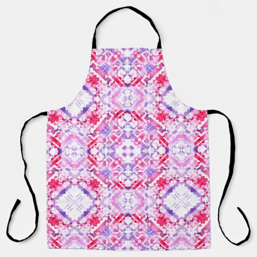 Tribal seamless pattern. Hand-painted grunge water エプロン (正面)
