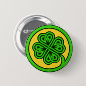 Tribal Shamrockボタン 缶バッジ (正面&裏面)