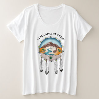 Tribal Shield Lades Plus tシャツ