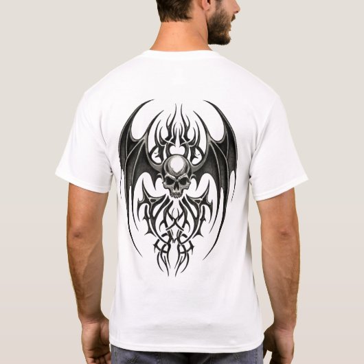 Tribal Skull Emblem Tシャツ (裏面)