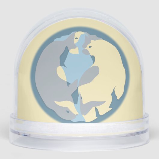 Tribal Snow Globe Custom Spirit Nature Snow Globes (正面)