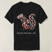 Tribal Squirrel Dutch Harbor Alaska PNW Native Ame Tシャツ (デザイン正面)