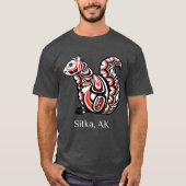 Tribal Squirrel Sitka Alaska Native American Haida Tシャツ (正面)
