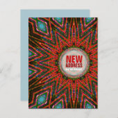 Tribal Sun Moving House新しい住所はがき 案内ポストカード (正面/裏面)