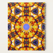  Tribal Sun Portal Sun金ゴールド8.5"X11"らせん境界 プランナー手帳 (裏面)
