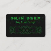 Tribal Tattoo Black and Green名刺 名刺 (正面)