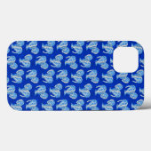 Tribal Tattoo Manatees Ocean Blue Case-Mate iPhoneケース (裏面 (横))