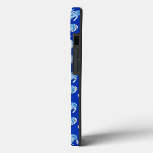 Tribal Tattoo Manatees Ocean Blue Case-Mate iPhoneケース (裏面 / 左)