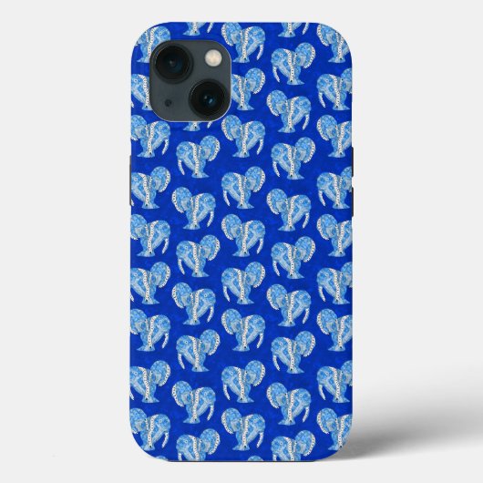 Tribal Tattoo Manatees Ocean Blue Case-Mate iPhoneケース (裏面)