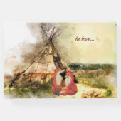 Tribal TipiとLove Boho Teepeeのキツネ結婚。 ゲストブック (裏面)