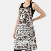 Tribal tropical art pattern of indigenous Hawaiian エプロン (インサイチュ)