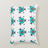 Tribal Turquoise Pattern アクセントクッション (正面(垂直))