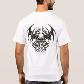 Tribal Warrior Skull Crest Tシャツ (裏面)