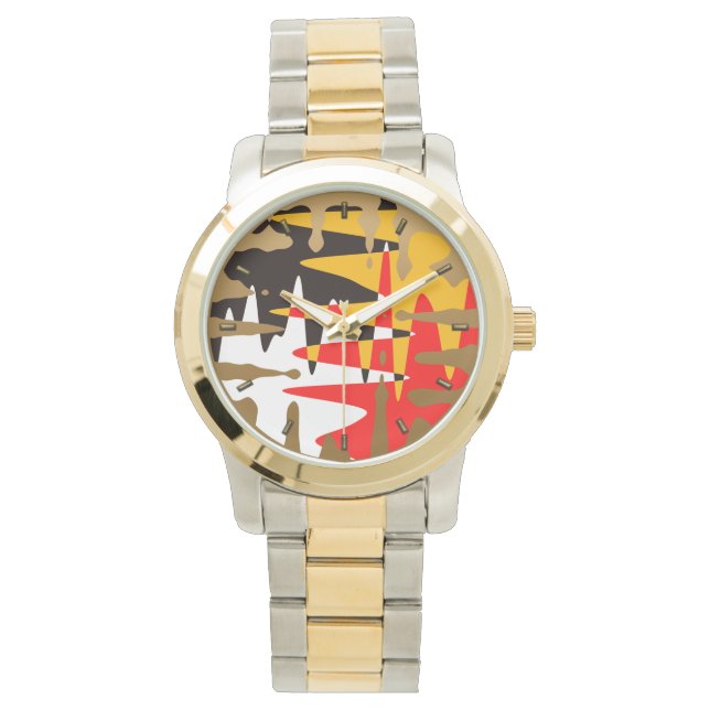 Tribal Watch 4 Nationsモダン Art Wrist Watch 腕時計 (正面)