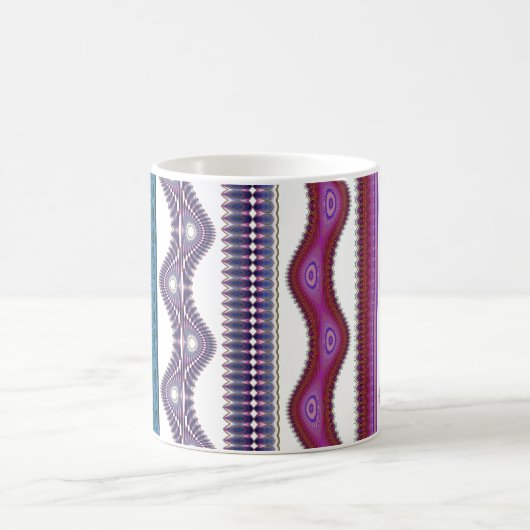 Tribal Wave Pattern Coffee Mug コーヒーマグカップ (中央)