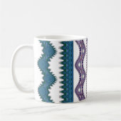 Tribal Wave Pattern Coffee Mug コーヒーマグカップ (左)
