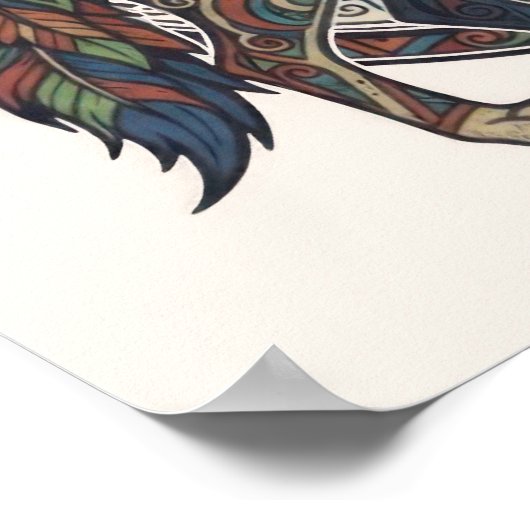 Tribal Wolf ポスター (角)