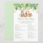 Tribal Woodland Animals携帯ゲームの内容 (正面/裏面)