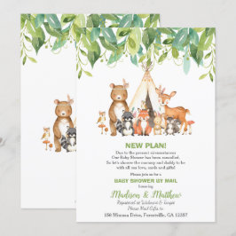 Tribal Woodland Baby Shower by Mail Greenery Boy 招待状