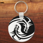 Tribal Yin Yang キーホルダー (正面)