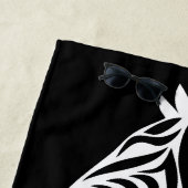 Tribal Zebra Silhouette Minimal Animal Design ビーチタオル (インサイチュ)