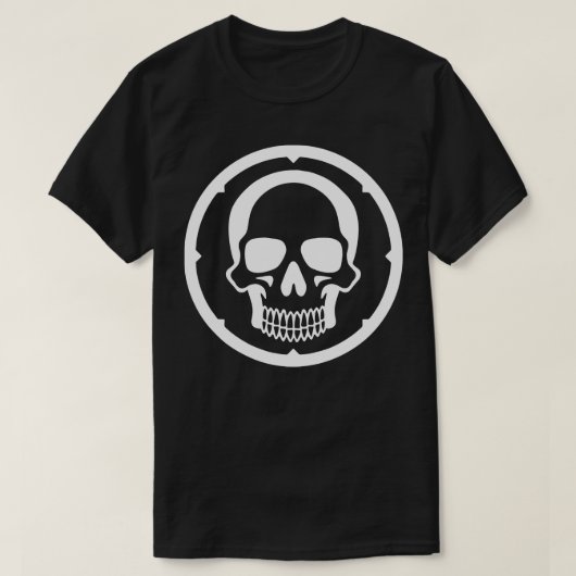 TribalSimpleスカル Tシャツ (デザイン正面)