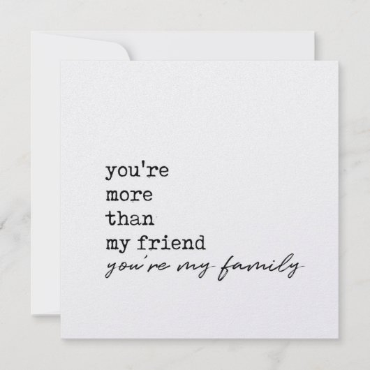 TRIBE 5.25 x 5.25カード 招待状 (正面)