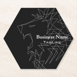 Tribe Roar Lionアウトライン紙コースター ペーパーコースター