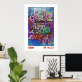 Tribeca Street Art NYC ポスター (ホームオフィス)
