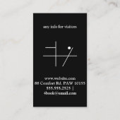 TribeWolfホワイト 名刺 (裏面)