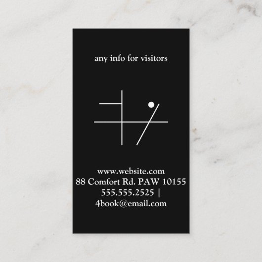 TribeWolfホワイト 名刺 (裏面)