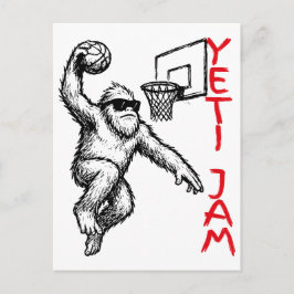 Triblenda Basketball Slam Abominable Snowman シーズンポストカード