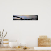 Triborough and Hell Gate Bridges Panorama ポスター (キッチン)