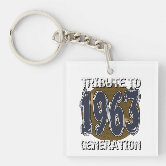 Tribute to 1963 generation anniversaire キーホルダー (正面)