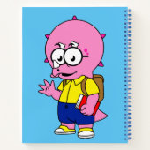 Triceratopsおたくとバックパックと教科書。 ノートブック (裏面)