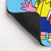 Triceratopsおたくとバックパックと教科書。 マウスパッド (コーナー)