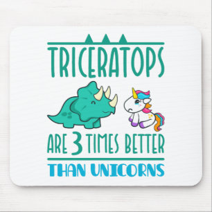 Triceratopsはユニコーンよりも3倍優れている マウスパッド