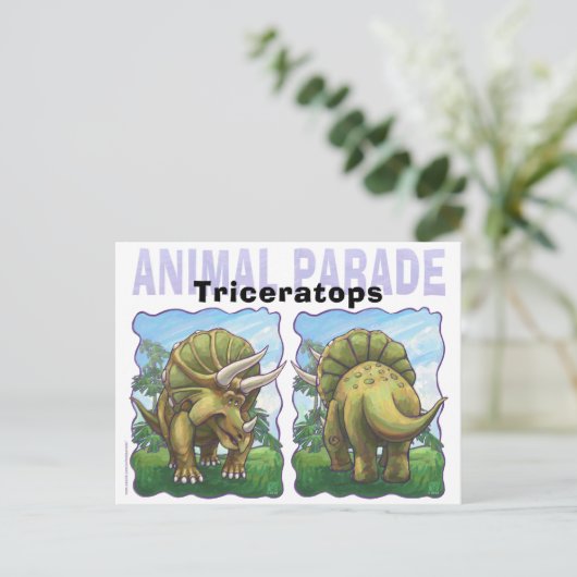 Triceratopsギフト&アクセサリー ポストカード (スタンド正面)
